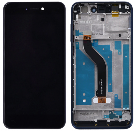 Ecrane Huawei / Honor - Display compatibil Huawei P8 lite 2017, P9 lite 2017, Negru - cu Rama