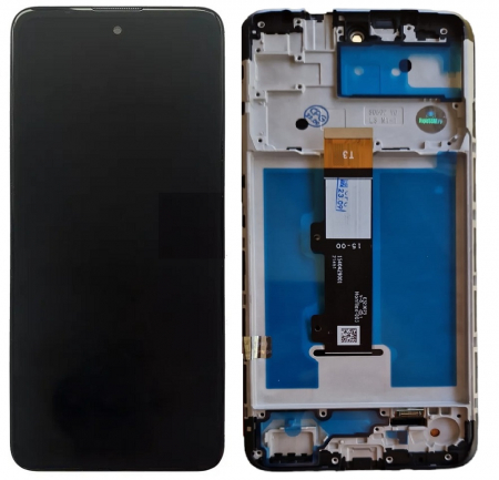 Ecrane Motorola - Display compatibil Motorola Moto E40 / E30, negru - cu Rama