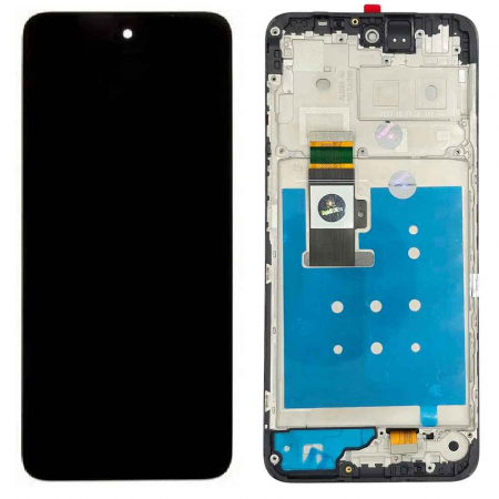 Ecrane Motorola - Display compatibil Motorola Moto G13 / G23, negru - cu Rama