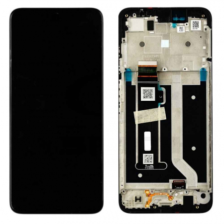Ecrane Motorola - Ecran display cu rama Motorola Moto G34 (XT2363), Black (Original Service Pack)