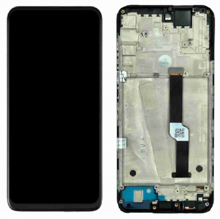 Ecrane Motorola - Display compatibil Motorola One Fusion PLUS, Negru - cu Rama