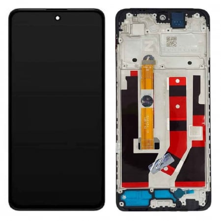 Ecrane Oppo / Realme - Display compatibil Oppo A58 (4G), negru - cu Rama