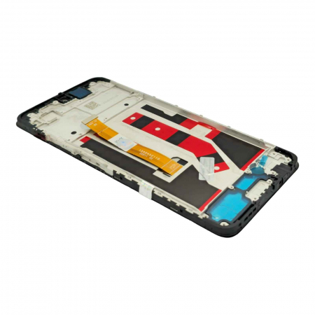 Display compatibil Oppo A58 (4G), negru - cu Rama [2]