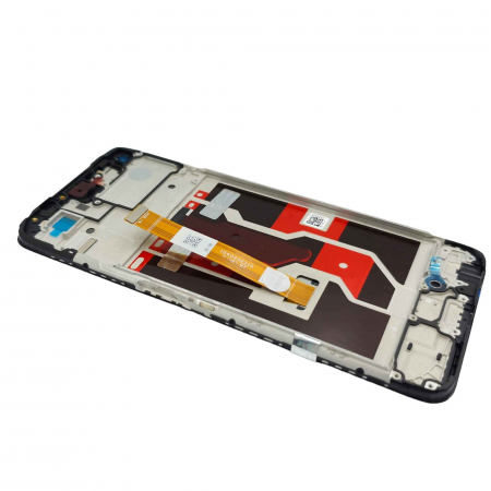 Display compatibil Oppo A96 (4G), negru - cu Rama [2]