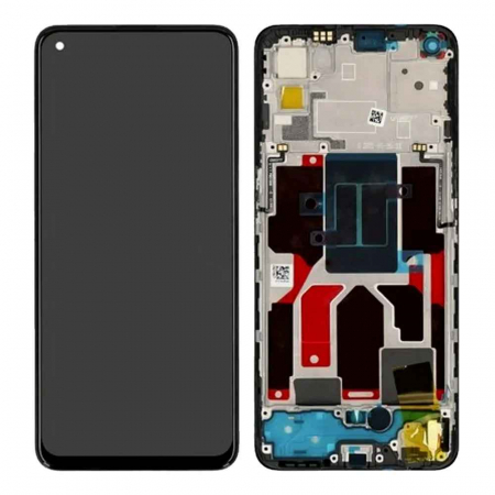 Ecrane Oppo / Realme - Ecran display cu rama Realme GT Master / Edition, Negru (Original Service Pack)