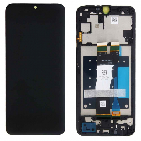 seria A - Ecran display cu rama Samsung A05s (A057) Negru, (Original Service Pack)