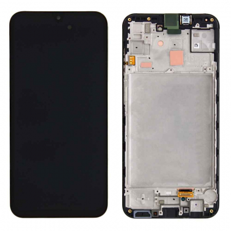Ecrane Samsung - Ecran display cu rama Samsung A15 4G/ 5G (A155 / A156) Negru, (Original Service Pack)