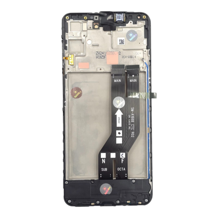 seria A - Ecran display cu rama Samsung A16 4G (A165) + modul incarcare si flex principal (Original Service Pack)