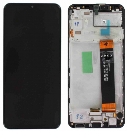 Ecrane Samsung - Ecran display cu rama Samsung A23 4G (A235) Negru, (Original Service Pack)