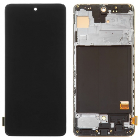 Ecrane Samsung - Display compatibil Samsung A51 (A515), OLED - cu Rama