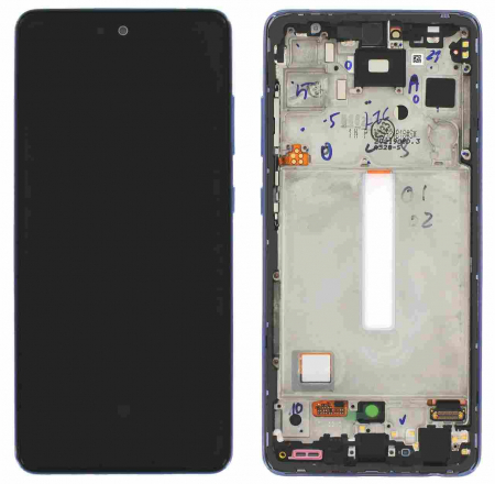 Ecrane Samsung - Ecran display cu rama Samsung A52s 5G (A528), Violet (Original Service Pack)