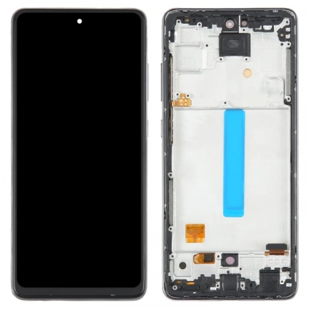 Ecrane Samsung - Display compatibil Samsung A52s 5G (A528), negru, OLED - cu Rama