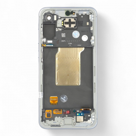 Ecrane Samsung - Ecran display cu rama Samsung A55 5G (A556), Iceblue (Original Service Pack)