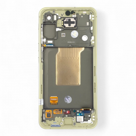 Ecrane Samsung - Ecran display cu rama Samsung A55 5G (A556), Lemon / Yellow (Original Service Pack)