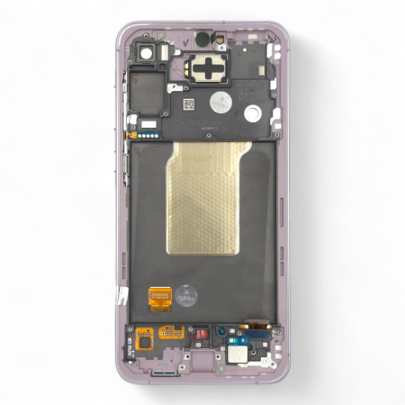 Ecrane Samsung - Ecran display cu rama Samsung A55 5G (A556), Lilac / Lavender (Original Service Pack)