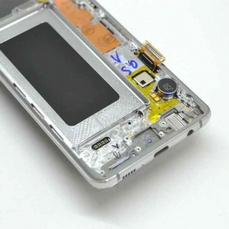 Ecran display cu rama Samsung S10 (G973), Prism Silver (Original Service Pack) [1]