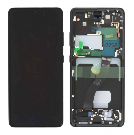 seria S - Ecran display cu rama Samsung S21 Ultra (G998 ) Phantom Black (Original Service Pack)