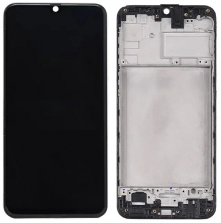 seria M - Display compatibil Samsung M21 (M215), OLED - cu Rama