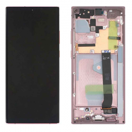 seria N(note) - Ecran display cu rama Samsung Note 20 Ultra 4G/ 5G (N985/ N986), Bronze (Original Service Pack)