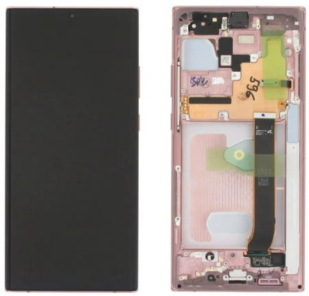 seria N(note) - Ecran display cu rama Samsung Note 20 Ultra 5G (N986), mystic bronze (Original Service Pack)