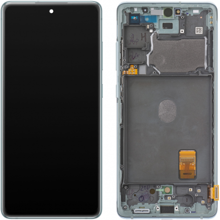 Ecrane Samsung - Ecran display cu rama Samsung S20 FE 4G / 5G, Cloud Mint Green (G780/ G781) (Original Service Pack)