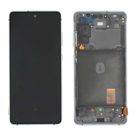 Ecrane Samsung - Ecran display cu rama Samsung S20 FE 4G / 5G, Cloud White (G780/ G781) (Original Service Pack)