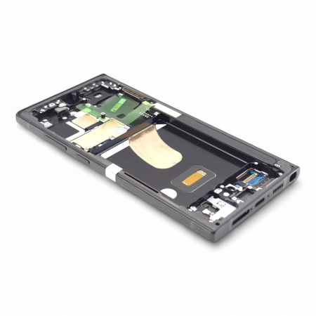 Ecran display cu rama Samsung S23 Ultra 5G (S918), Graphite / Gri (Original Service Pack) [1]