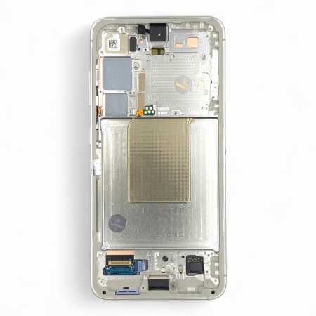 Ecrane Samsung - Ecran display cu rama Samsung S24 5G (S921), Marble Grey (Original Service Pack)