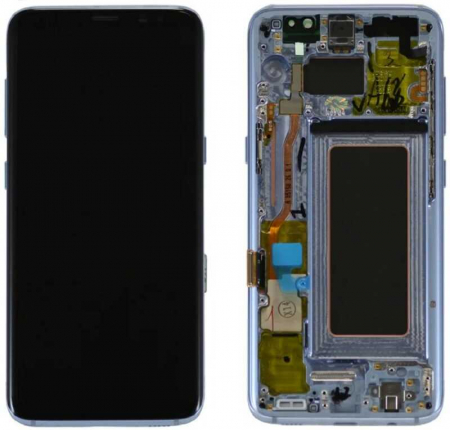 Ecrane Samsung - Ecran display cu rama Samsung S8 (G950) Blue, (Original Service Pack)