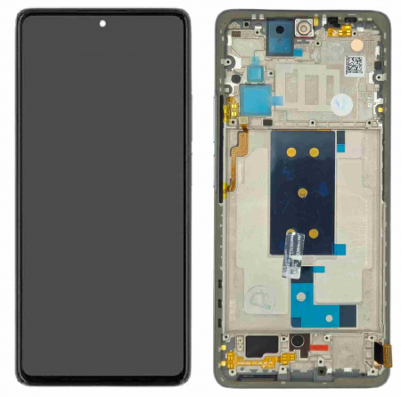 Ecrane Xiaomi / Redmi - Ecran display cu rama Xiaomi 11T / 11T Pro, silver (Original Service Pack)