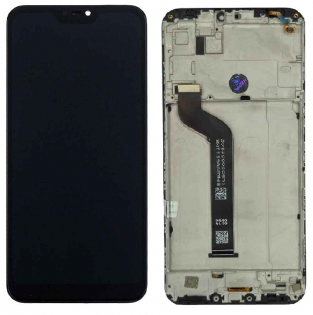 Ecrane Xiaomi / Redmi - Display compatibil Xiaomi Mi A2 Lite (Redmi 6 Pro), Negru - cu Rama