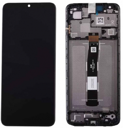 Ecrane Xiaomi / Redmi - Ecran display cu rama Xiaomi Redmi 12C (2023), negru (Original Service Pack)