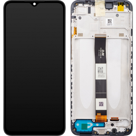 Ecrane Xiaomi / Redmi - Ecran display cu Rama Xiaomi Redmi 9A, 9AT, 9C, 10A (2022), Negru (Original Service Pack)