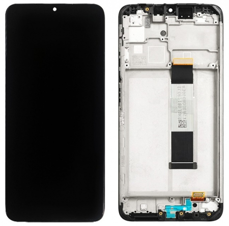 Ecrane Xiaomi / Redmi - Display compatibil Xiaomi Redmi 9T, Poco M3, Negru - cu Rama