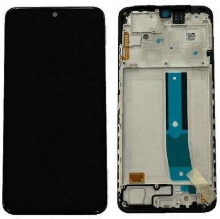 Ecrane Xiaomi / Redmi - Ecran display cu rama Xiaomi Redmi Note 12S (4G), Note 11S (4G)/ Poco M4 Pro (4G), negru (Original Service Pack)