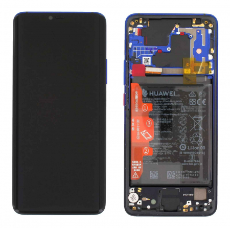 Ecrane Huawei / Honor - Ecran display Huawei Mate 20 Pro, Twilight, cu rama si acumulator (Original Service Pack)