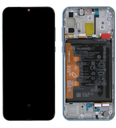 Ecrane Huawei / Honor - Ecran display Huawei P Smart S/ Y8p, Breathing Crystal, cu rama si acumulator (Original Service Pack)