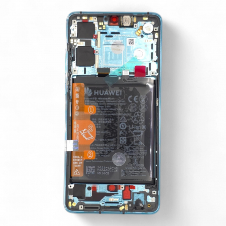 Ecrane Huawei / Honor - Ecran display Huawei P30, Blue, cu rama si acumulator (Original Service Pack)