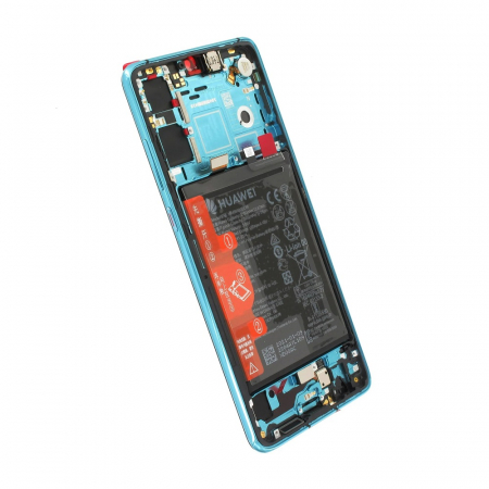Ecran display Huawei P30 Pro, Aurora Blue, cu rama si acumulator (Original Service Pack) [1]