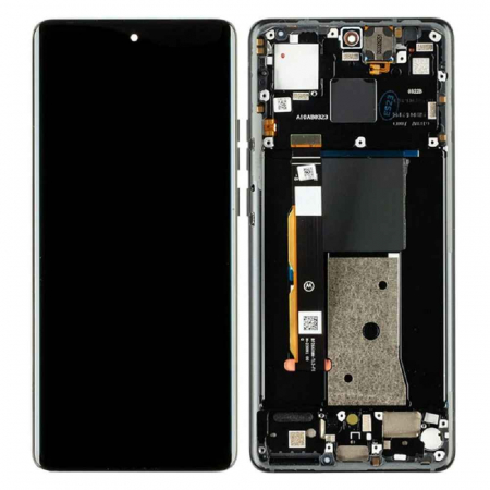 Ecrane Motorola - Ecran display Motorola EDGE 40 (XT2303) cu rama, negru (Original Service Pack)