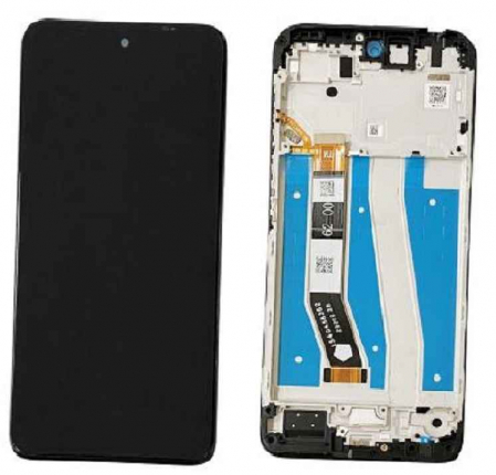 Ecrane Motorola - Ecran display Motorola Moto G14 (XT2341) cu rama, negru (Original Service Pack)