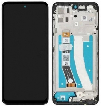 Ecrane Motorola - Ecran display Motorola Moto G32 (XT2235) cu rama, negru (Original Service Pack)