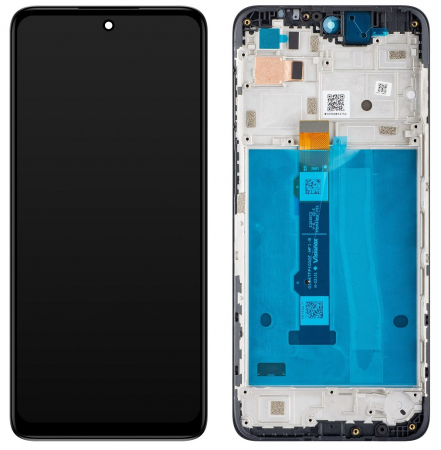 Ecrane Motorola - Ecran display Motorola Moto G42 (XT2233) cu rama, negru (Original Service Pack)