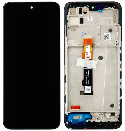 Ecrane Motorola - Ecran display Motorola Moto G71 5G (XT2169) cu rama, negru (Original Service Pack)