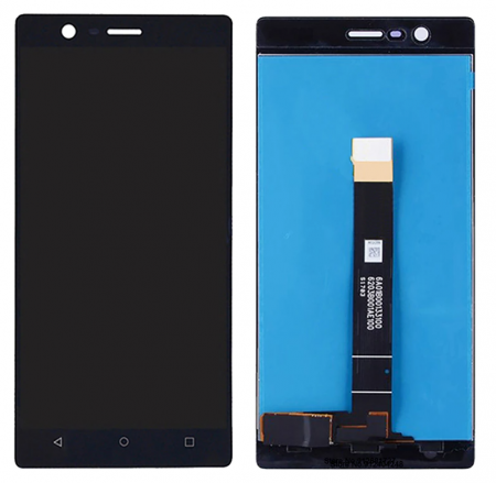 Ecrane Nokia - Display compatibil Nokia 3, Negru