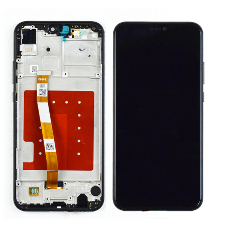Ecrane Huawei / Honor - Display compatibil Huawei P20 Lite, Negru - cu Rama