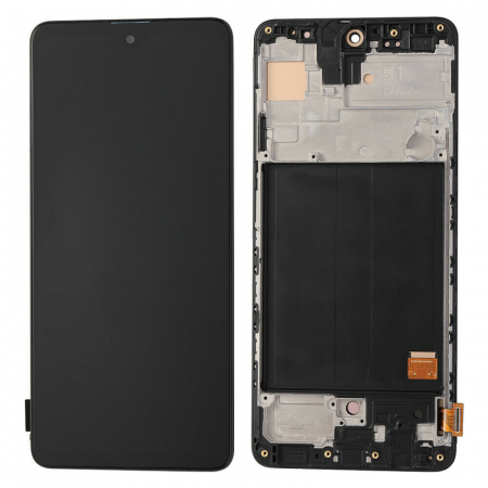 seria A - Display compatibil Samsung A51 (A515), OLED small size - cu Rama
