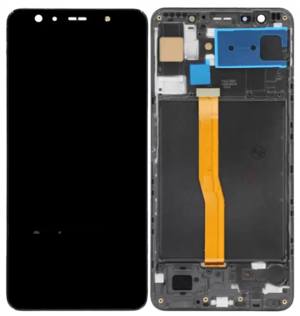 Ecrane Samsung - Display compatibil Samsung A7 2018 (A750), INCELL - cu Rama