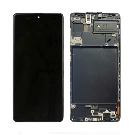 seria A - Display compatibil Samsung A71, (A715), OLED, small size - cu Rama