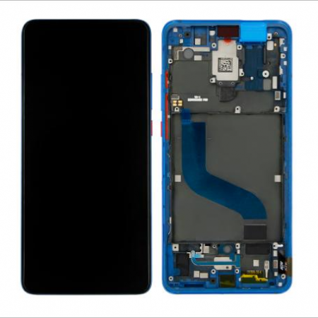 Ecrane Xiaomi / Redmi - Display compatibil Xiaomi Mi 9T, OLED, Mi 9T Pro, K20, K20 PRO, Albastru - cu Rama